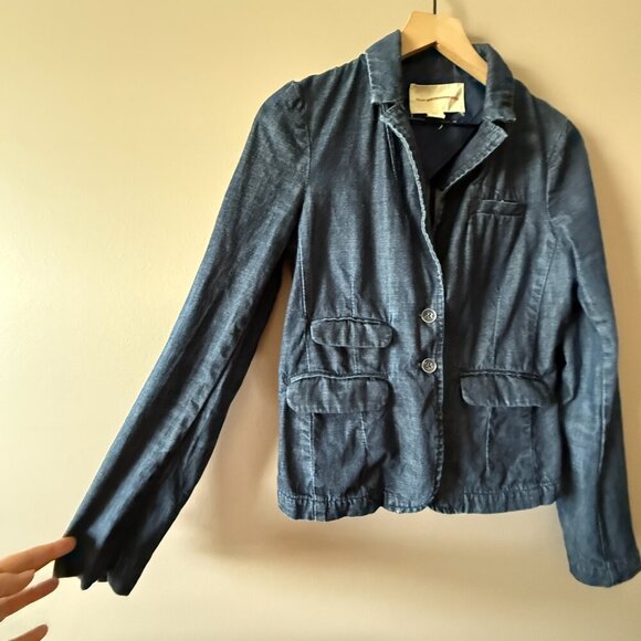 Women's S Pilcro & The Letterpress Denim Blazer Jacket - Picture 4 of 9